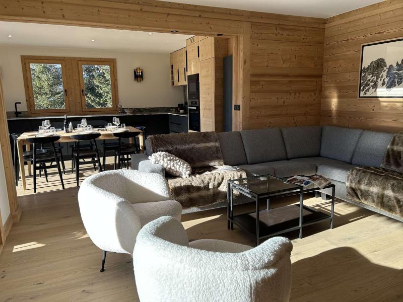 Ski verhuur Appartement 5 kamers 8 personen (6) - Résidence l'Ours Brun - Méribel - Woonkamer