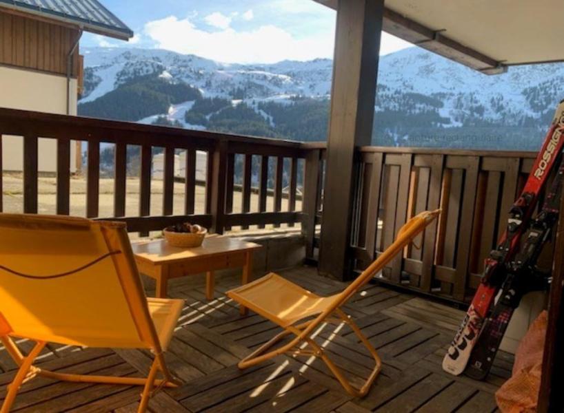 Rent in ski resort Studio 4 people (A2) - Résidence la Bergerie - Méribel - Terrace