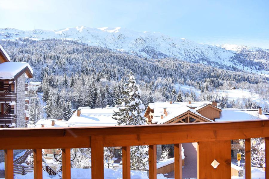 Skiverleih Duplex Wohnung 5 Zimmer Kabine 8 Personnen (J4) - Résidence la Croix de Verdon - Méribel - Terrasse