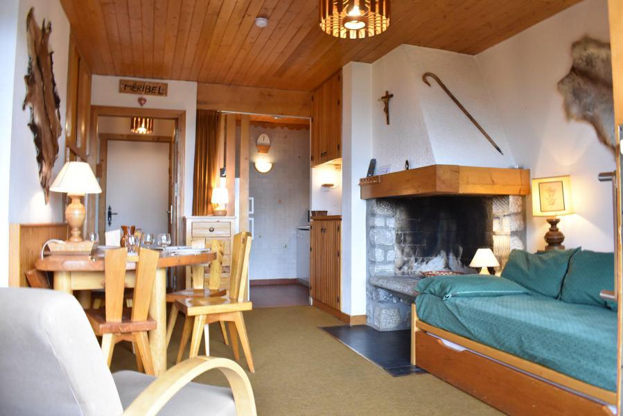 Ski verhuur Studio 4 personen (19) - Résidence la Forêt - Méribel - Woonkamer