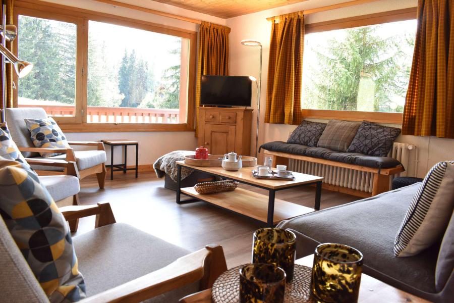 Ski verhuur Appartement 3 kamers 6 personen (7) - Résidence le Chantemerle - Méribel - Woonkamer