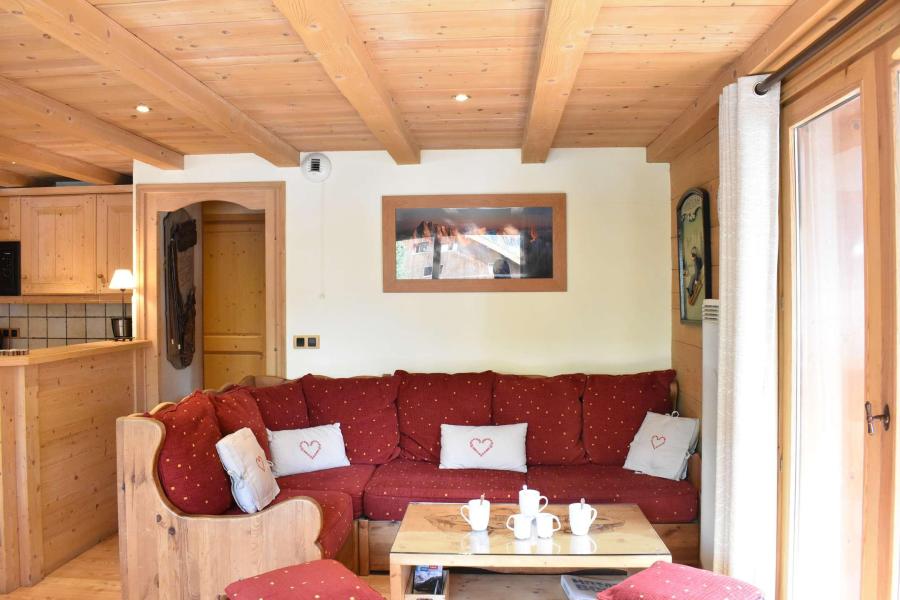 Ski verhuur Appartement duplex 4 kamers 4-6 personen (A1) - Résidence le Pas du Lac - Méribel - Woonkamer