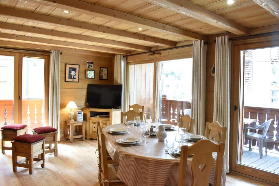 Ski verhuur Appartement duplex 4 kamers 4-6 personen (A1) - Résidence le Pas du Lac - Méribel - Woonkamer