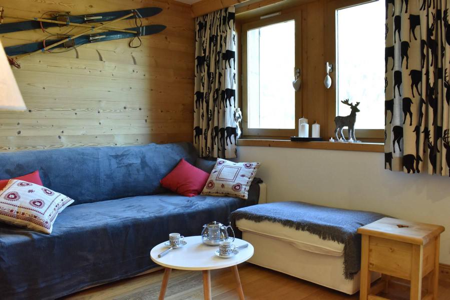 Rent in ski resort 3 room apartment 4 people (001) - Résidence le Plan du Moulin - Méribel - Living room