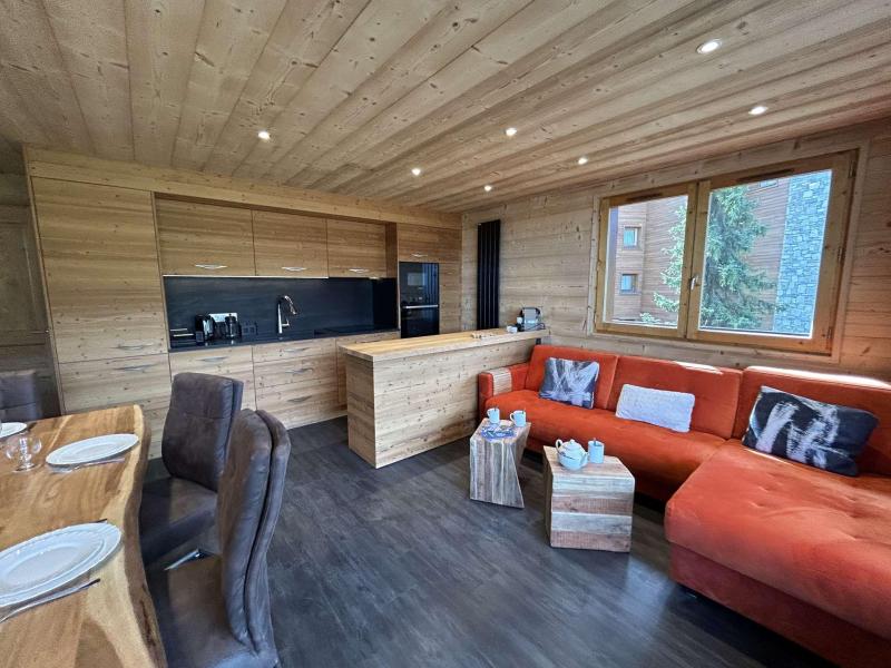 Skiverleih 4-Zimmer-Holzhütte für 8 Personen (10) - Résidence le Surf - Méribel - Wohnzimmer