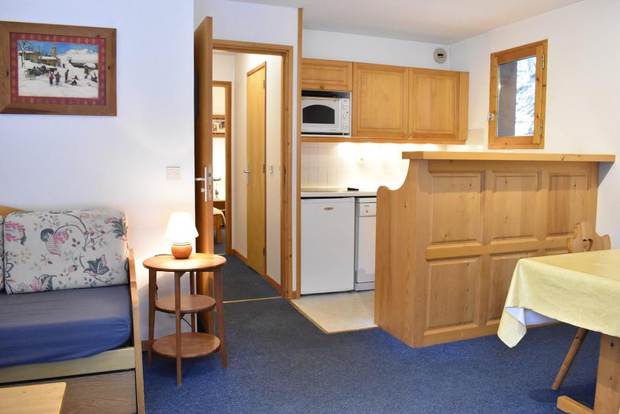 Rent in ski resort 2 room apartment 4 people (3) - Résidence le Télémark - Méribel - Living room