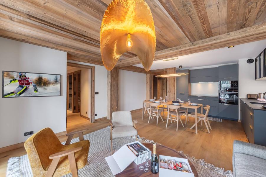 Rent in ski resort 4 room apartment cabin 6 people (102) - Résidence le Yana - Méribel - Living room