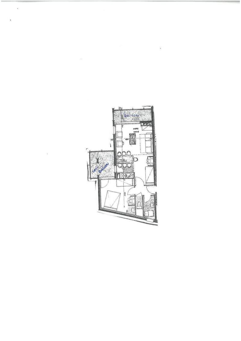 Alquiler al esquí Apartamento 2 piezas para 6 personas (44R) - Résidence Peclet Polset B - Méribel - Plano