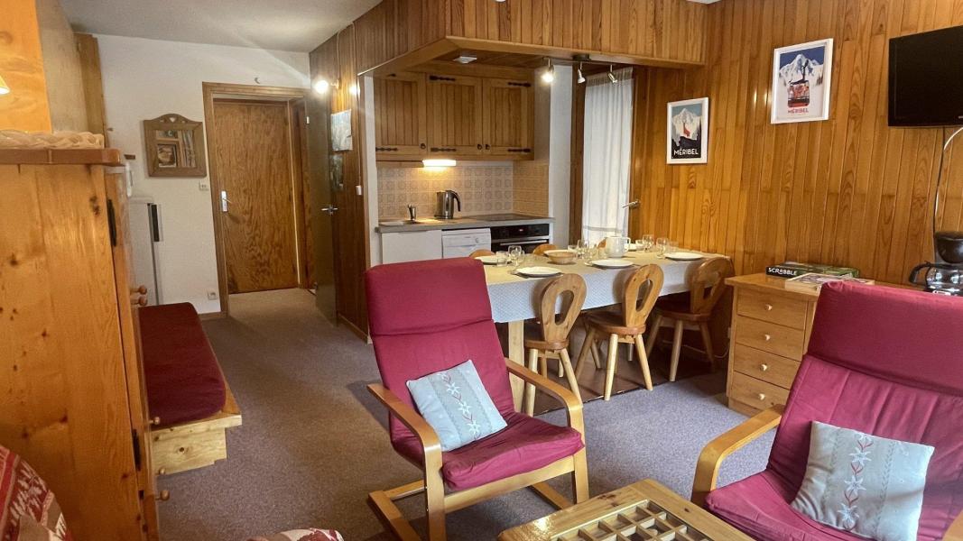 Ski verhuur Appartement 2 kamers 6 personen (44R) - Résidence Peclet Polset B - Méribel - Woonkamer