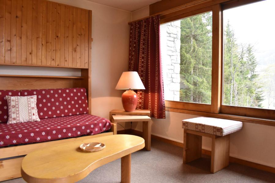 Rent in ski resort 1 room apartment 3 people (B81) - Résidence Polset - Méribel - Living room