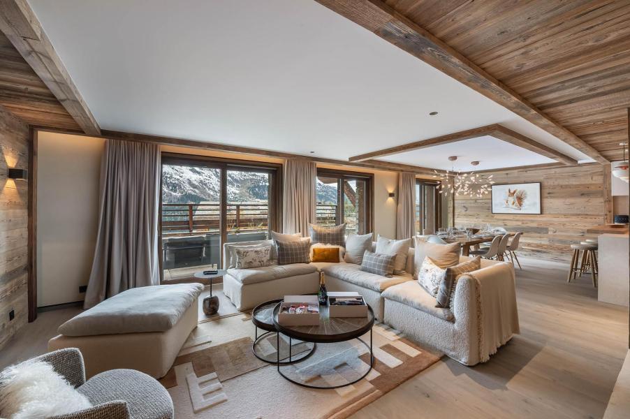 Rent in ski resort 5 room apartment 8 people (1) - Résidence Village de l'Orée - Méribel - Living room