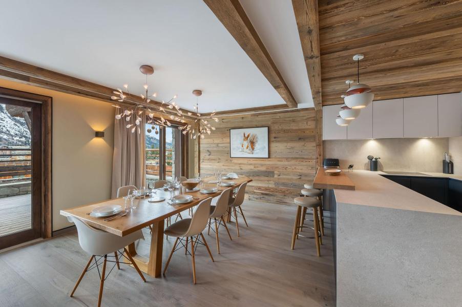 Rent in ski resort 5 room apartment 8 people (1) - Résidence Village de l'Orée - Méribel - Living room