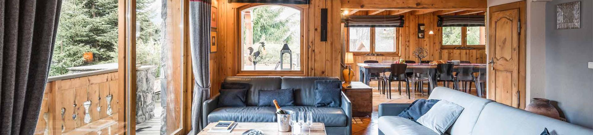 Rent in ski resort Chalet Etienne - Méribel - Living room