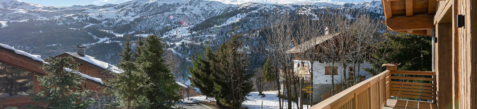 Rent in ski resort 6 room duplex chalet 12 people (1) - Chalet les Flocons - Méribel - Winter outside