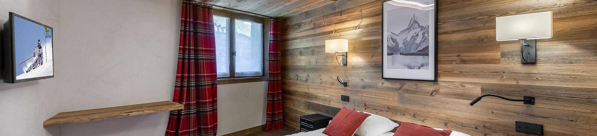 Ski verhuur Appartement 5 kamers 10 personen (5) - Chalet les Flocons - Méribel - Kamer