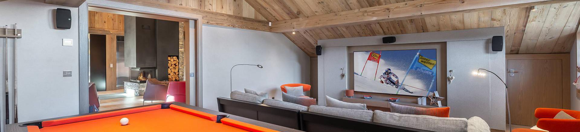 Rent in ski resort 7 room quadriplex chalet 12 people - Chalet les Sorbiers - Méribel - Playroom