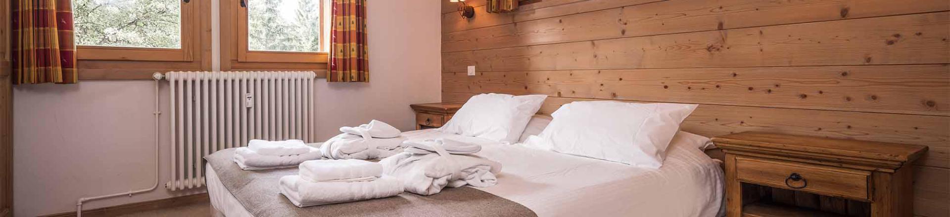 Rent in ski resort Chalet Silvana - Méribel - Bedroom