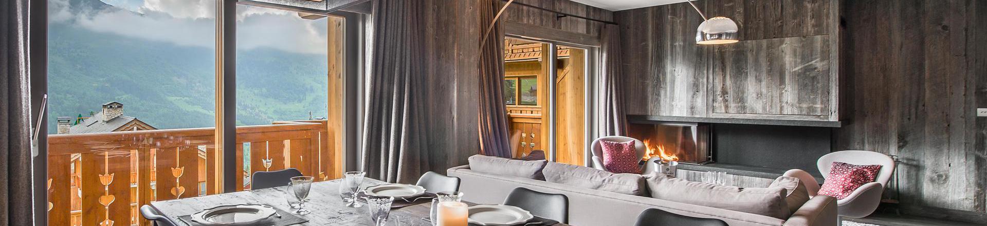 Аренда на лыжном курорте Апартаменты дуплекс 5 комнат 8 чел. (32) - Résidence Aspen Lodge & Park - Méribel - Салон
