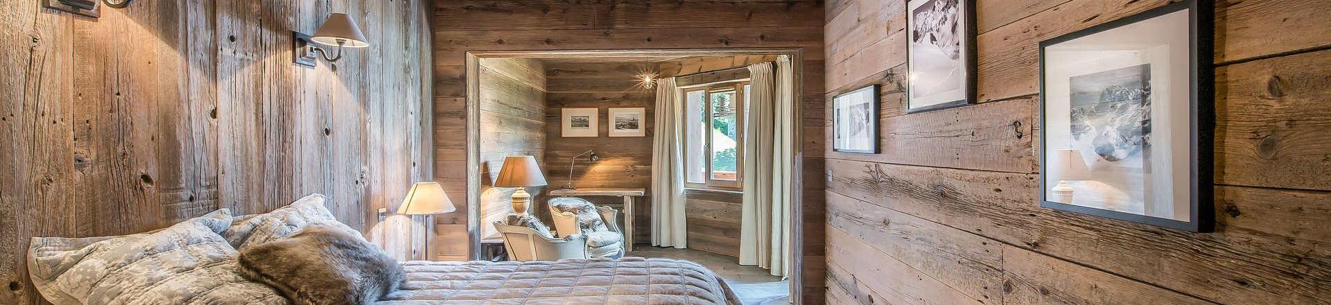 Skiverleih 5-Zimmer-Holzhütte für 8 Personen (33) - Résidence Aspen Lodge & Park - Méribel - Schlafzimmer