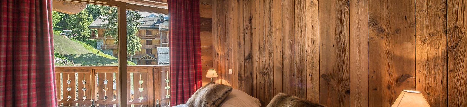 Skiverleih 5-Zimmer-Holzhütte für 8 Personen (33) - Résidence Aspen Lodge & Park - Méribel - Schlafzimmer