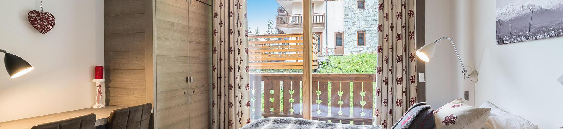 Ski verhuur Appartement 4 kamers 8 personen (11) - Résidence Aspen Lodge & Park - Méribel - Kamer