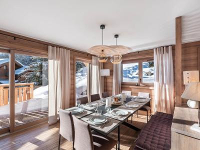 Ski verhuur Appartement duplex 6 kamers 12 personen - Bolero - Méribel - Woonkamer