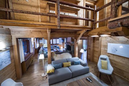 Rent in ski resort 7 room chalet 13 people - Chalet Adalta - Méribel - Living room
