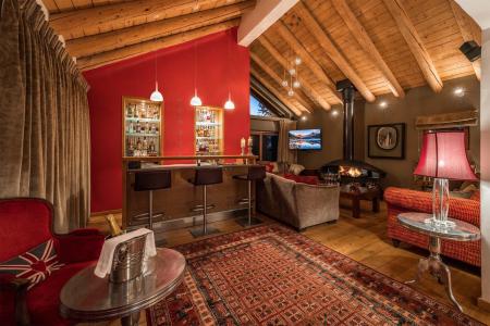 Rent in ski resort Chalet Arolla - Méribel - Living room