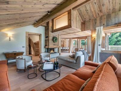 Skiverleih Triplex-Chalet 6 zimmer 12 Personnen - Chalet Cret Voland - Méribel - Wohnzimmer