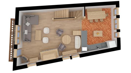 Skiverleih 7-Zimmer-Appartment für 12 Personen - Chalet Dzintila - Méribel - Plan