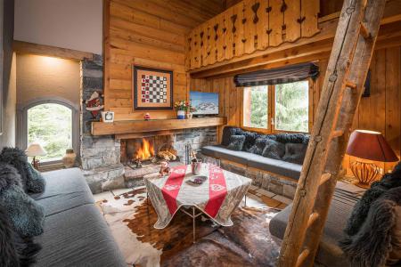 Rent in ski resort Chalet Etienne - Méribel - Fireplace
