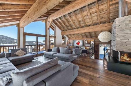 Location au ski Chalet triplex 7 pièces 12 personnes - Chalet Fontany - Méribel - Séjour