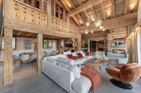 Rent in ski resort 7 room triplex chalet 12 people (09920) - Chalet Lady Mijane - Méribel - Living room
