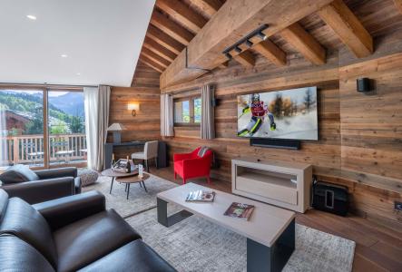 Rent in ski resort 6 room duplex chalet 12 people (1) - Chalet les Flocons - Méribel - Living room