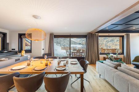 Rent in ski resort 6 room chalet 10 people - Chalet les Morilles - Méribel - Living room