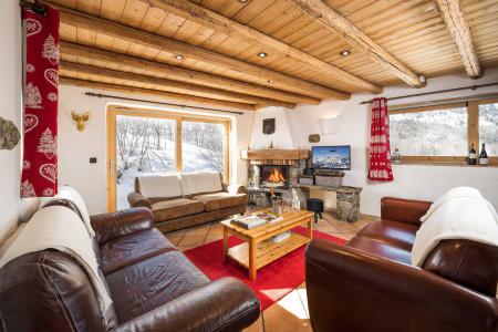 Rent in ski resort Chalet Lou Traves - Méribel - Fireplace