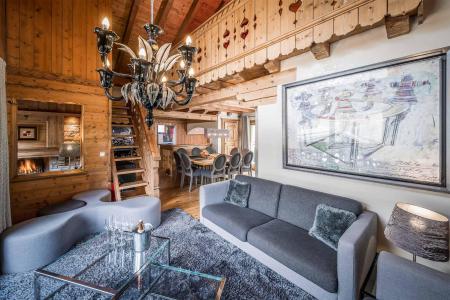 Rent in ski resort Chalet Mariefleur - Méribel - Living room