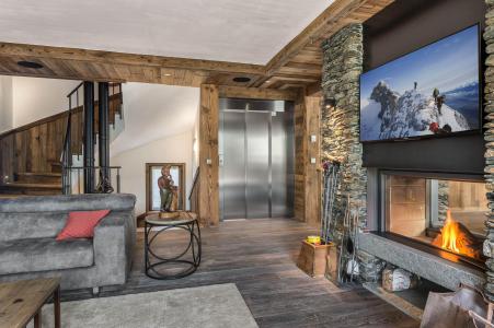 Skiverleih 8 Zimmer Chalet für 15 Personen - Chalet Queen Mijane - Méribel - Wohnzimmer