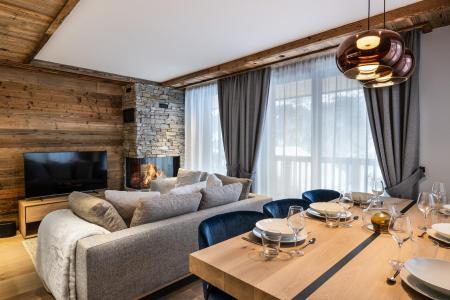 Ski verhuur Appartement 3 kabine kamers 4-6 personen (D11) - Falcon - Méribel - Woonkamer