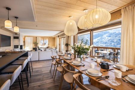 Ski verhuur Appartement 5 kabine kamers 8-10 personen (E11) - Falcon - Méribel - Woonkamer