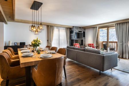 Skiverleih Wohnung 4 Zimmer Kabine 6-8 Personen (C11) - Falcon - Méribel - Wohnzimmer