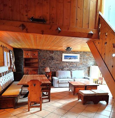Skiverleih Wohnung 5 Mezzanine Zimmer 10 Leute (322) - Fermes de Méribel A - Méribel - Wohnzimmer