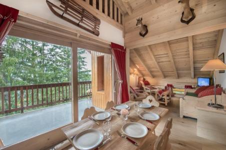 Rent in ski resort 4 room mezzanine apartment 6 people (17) - La Résidence la Forêt - Méribel - Living room