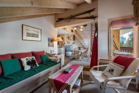 Аренда на лыжном курорте Апартаменты 4 комнат с мезонином 6 чел. (17) - La Résidence la Forêt - Méribel - Салон