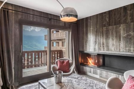 Alquiler al esquí Apartamento dúplex 5 piezas 8 personas (32) - Résidence Aspen Lodge & Park - Méribel - Chimenea
