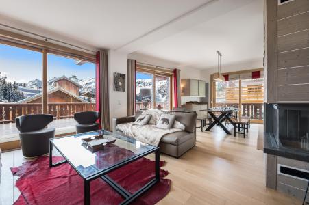 Ski verhuur Appartement 4 kamers 8 personen (11) - Résidence Aspen Lodge & Park - Méribel - Woonkamer