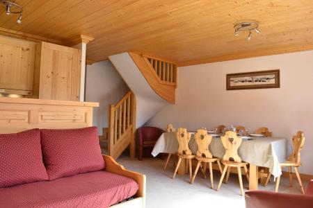 Ski verhuur Appartement duplex 4 kamers 8 personen (009) - Résidence Aubépine - Méribel - Woonkamer