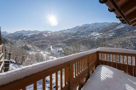 Skiverleih 5 Zimmer Maisonettewohnung für 10 Personen (2) - Résidence Black Mountain - Méribel - Balkon