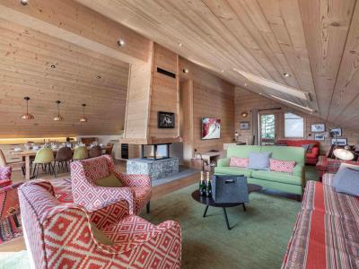 Rent in ski resort 5 room duplex apartment 8 people (A) - Résidence Chanteclair - Méribel - Living room