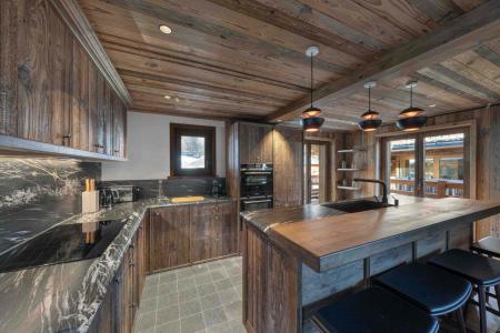 Rent in ski resort Semi-detached 6-room duplex chalet for 10 people (Edel) - Résidence Covarel - Méribel - Kitchen